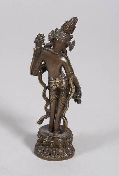 TIBET - Vers 1900
Statuette d'Avalokiteshvara...