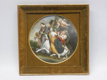 Suiveur de VOUET,
Scènes mythologiques, 
Paire...
