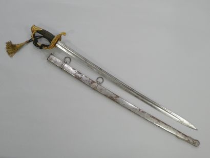 Sabre d'officier modèle 1855. Monture ajourée...