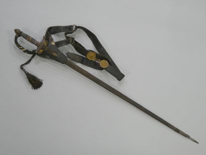 Epée d’officier modèle 1852/57. Clavier à...