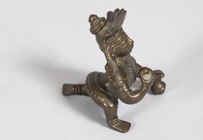 INDE - Vers 1900
Statuette de Krishna enfant...