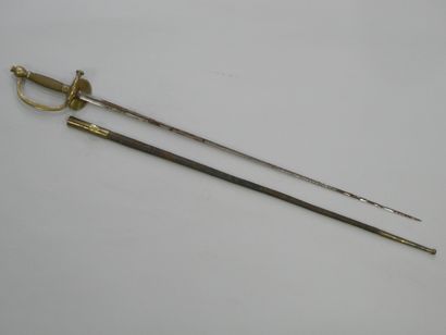 Epée d’officier type 1852/57. Clavier à l’aigle,...