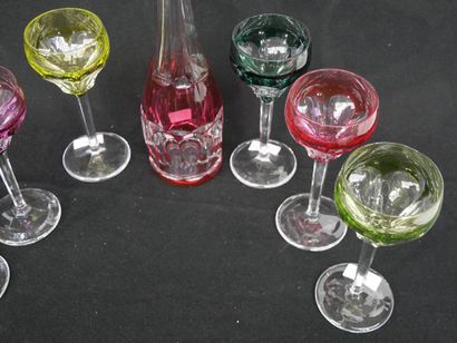 Service Val Saint Lambert de 6 verres cristal...