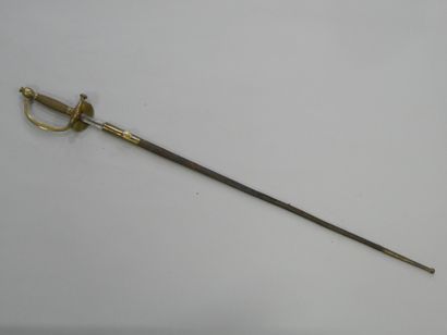 Epée d’officier type 1852/57. Clavier à l’aigle,...