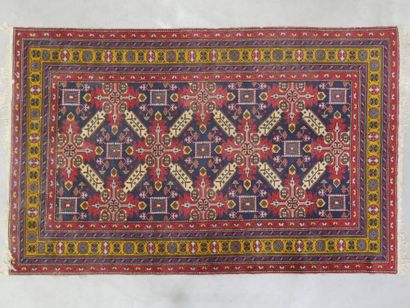 Tapis Derbent (chaîne, trame et velours en...