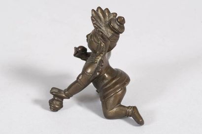 INDE - Vers 1900
Statuette de Krishna enfant...