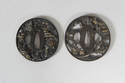 JAPON - Epoque EDO (1603 - 1868)
Deux nagamaru...