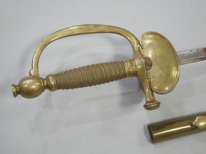 Epée d’officier type 1852/57. Clavier à l’aigle,...