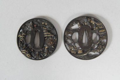 JAPON - Epoque EDO (1603 - 1868)
Deux nagamaru...