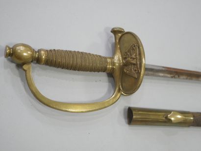 Epée d’officier type 1852/57. Clavier à l’aigle,...