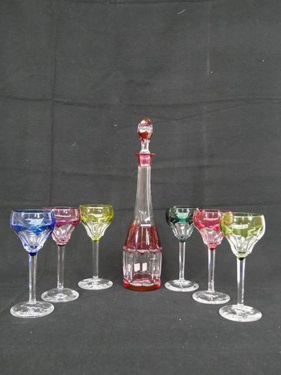 Service Val Saint Lambert de 6 verres cristal...