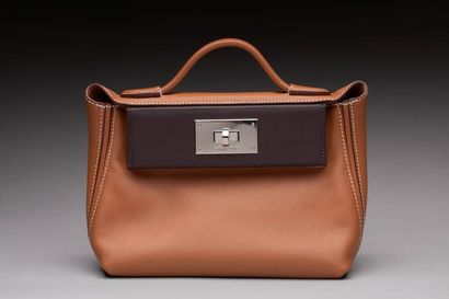 HERMES - Sac 24/24 Mini 21 Gold Tricolor...