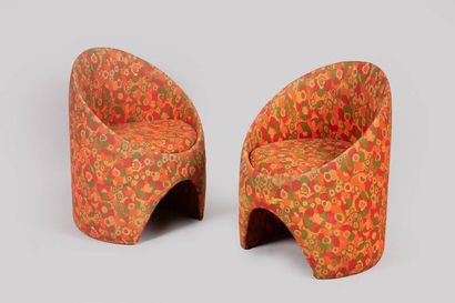 TRAVAIL DES ANNÉES 1970
Paire de fauteuils...