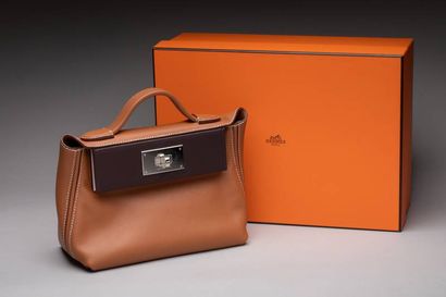 HERMES - Sac 24/24 Mini 21 Gold Tricolor...