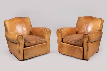 TRAVAIL DES ANNÉES 1950-60
Paire de fauteuils...