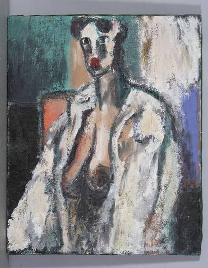 LEGRAND Claude
Nu,
Peinture sur feutrine...