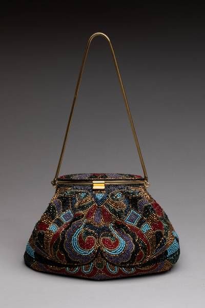 Sac de Bal recouvert de perles, intérieur...