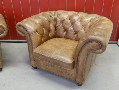 MODERN WORK IN THE CHESTERFIELD STYLE
Pair...