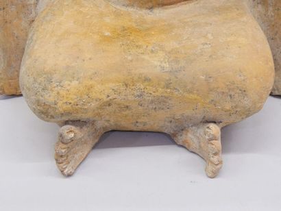 Aztec terracotta statue of the Earth Goddess.
(small...