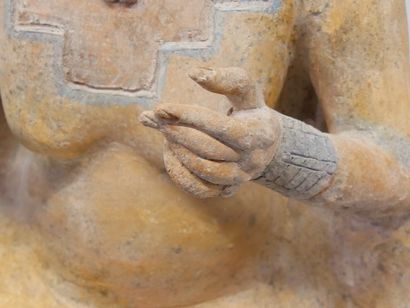 Aztec terracotta statue of the Earth Goddess.
(small...