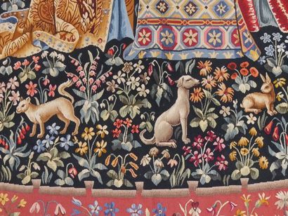 AUBUSSON - Femmes à leur musique, medieval-style...