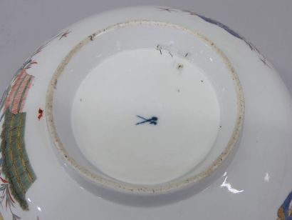 Meissen porcelain vegetable dish and poly-lobed...