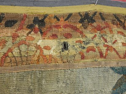 Tapisserie représentant, dans un paysage...