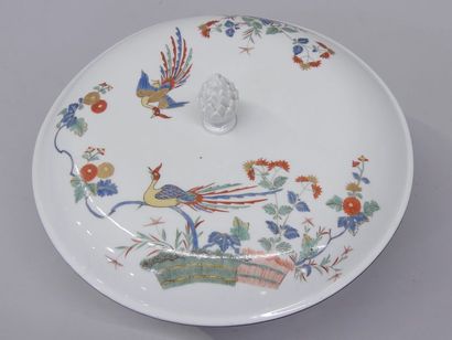 Meissen porcelain vegetable dish and poly-lobed...