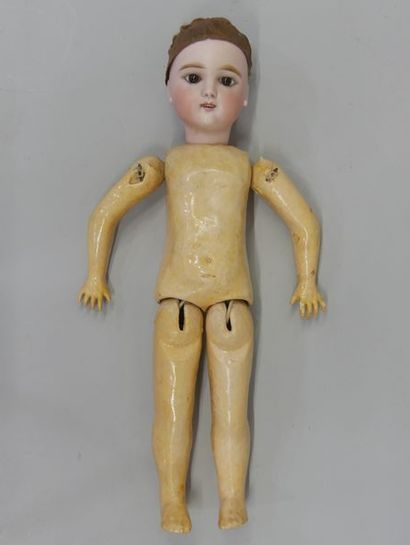 EDEN BEBE dismembered doll in attic condition...