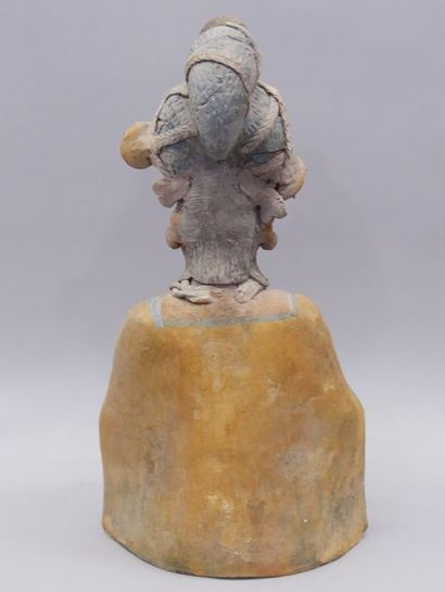 Aztec terracotta statue of the Earth Goddess.
(small...