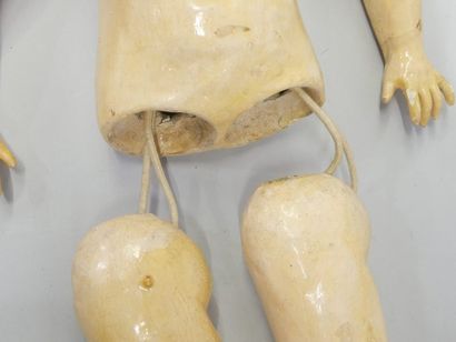 EDEN BEBE dismembered doll in attic condition...