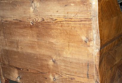 Bureau de pente formant commode en bois de...