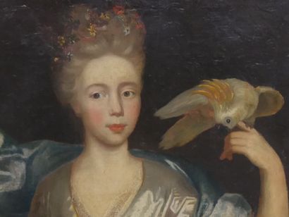 18th century school,
Portrait of a woman...
