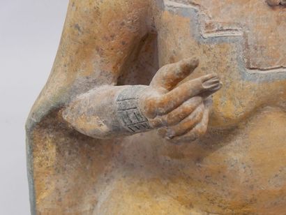 Aztec terracotta statue of the Earth Goddess.
(small...