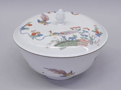 Meissen porcelain vegetable dish and poly-lobed...