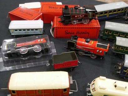 JEP and HORNBY - Large lot of 0 gauge trains...