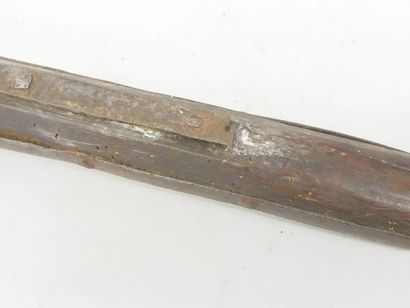 Antique wrought-iron halberd, consisting...