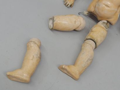 SCHOENAU HOFFMEISTER dismembered attic doll...