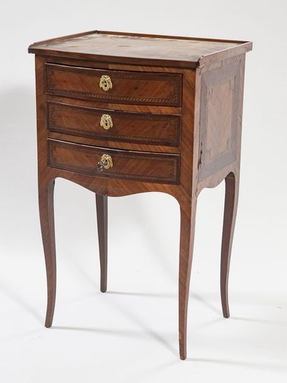 Rosewood and amaranth veneered coffee table...