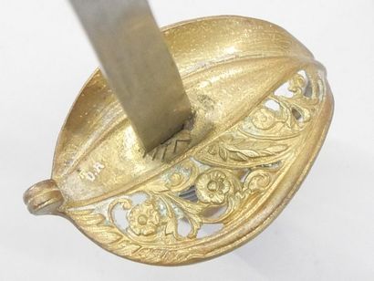 Child's saber. Brass mounting and filigreed...