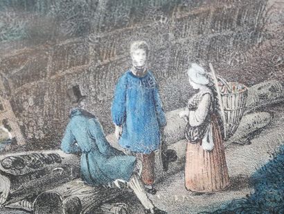 Ecole du début du XIXe siècle,
Vue d'une...