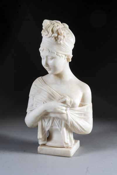CHINARD Joseph (d'après),
Sculpture en marbre...