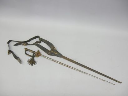 Officer's sword model 1852/57. Eagle keyboard,...
