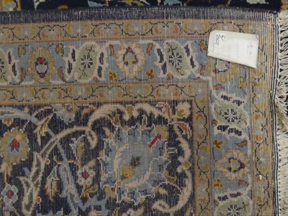 Keshan hand-knotted wool Persian rug with...