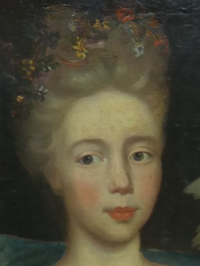 18th century school,
Portrait of a woman...