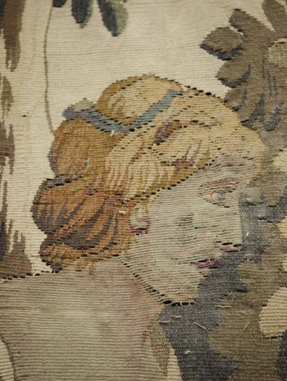 Tapisserie, scène galante,
Modèle exécuté...
