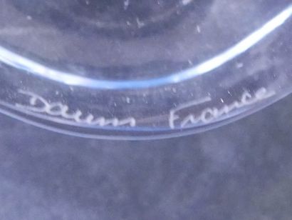DAUM - Glass paste clock circa 1980-90 with...