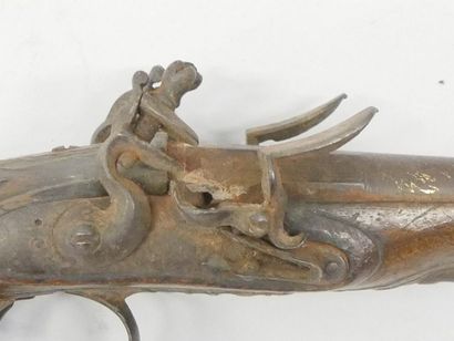 Lot of a small flintlock travel pistol. Formerly...