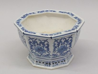 CHINE - XIXe siècle
Jardinière octogonale...