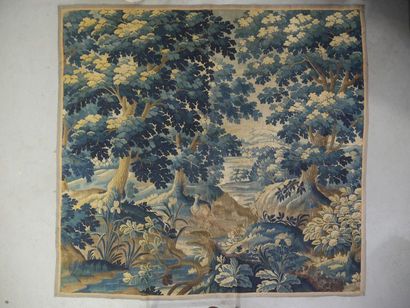 Aubusson tapestry depicting a bird in greenery....